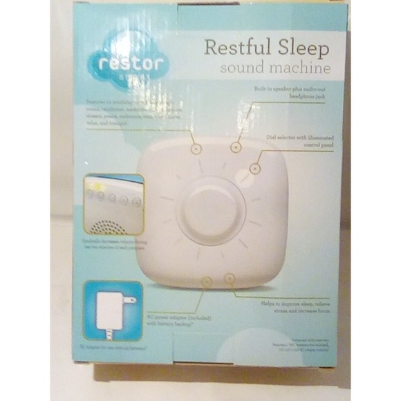 Restor Style sound machine restful sleep 12 relaxing sound helps improve sleep - Picture 2 of 5